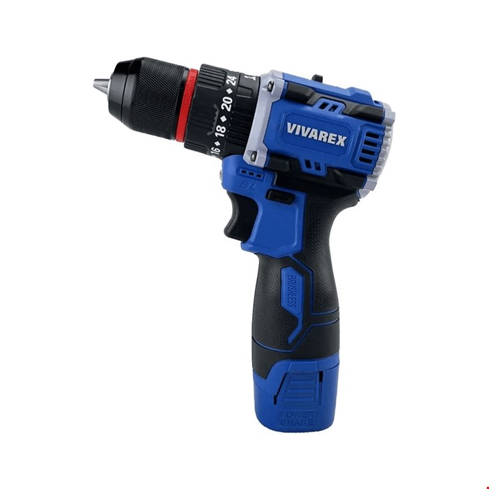 دریل پیچ گوشتی چکشی شارژی براشلس ویوارکس 16.8 ولت مدل VR1608-BLX