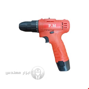 دریل پیچ گوشتی شارژی پی ام 12 ولت مدل CE تک باتری